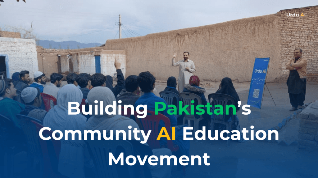 From Labor to Judgment: Building Pakistan’s Community AI Education Movement
